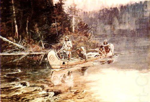 Charles M Russell On the Flathead china oil painting image